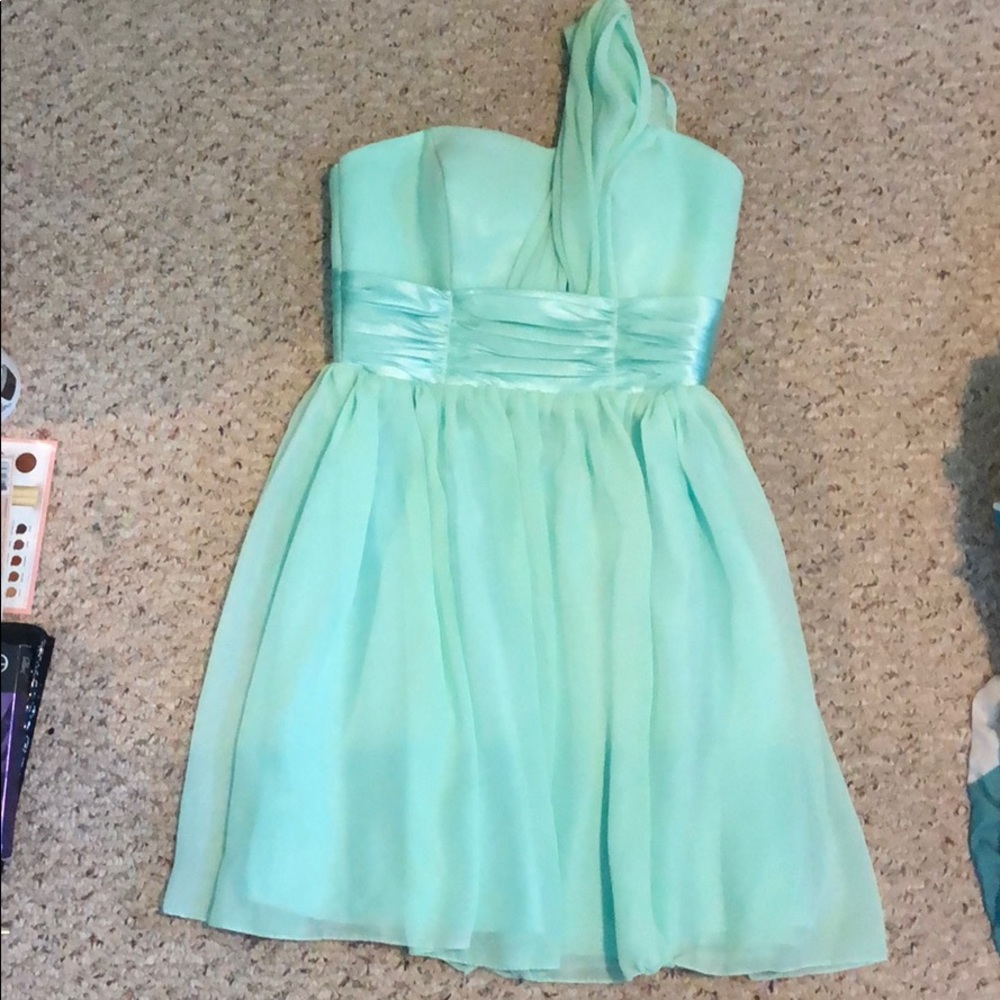 Mint green dress